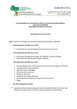 CRONOGRAMA DE ACTIVIDADES