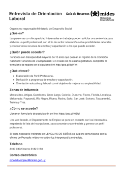 Entrevista de Orientaci&oacute;n Laboral - Gu&iacute;a