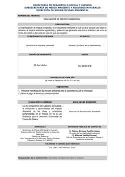Evaluaci&oacute;n de Impacto Ambiental - Gobierno del Estado de Sinaloa