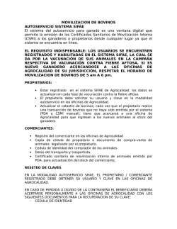 MOVILIZACION DE BOVINOS AUTOSERVICIO