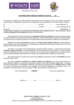 autorizaci&oacute;n familiar ronda solar 20____/20