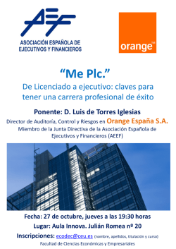 `Me Plc` De Licenciado a ejecutivo