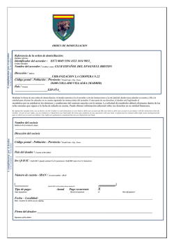 Referencia de la orden de domiciliaci&oacute;n