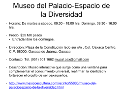 Museo en las Ciudades Patrimonio