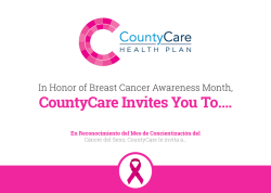 CountyCare Invites You To&hellip;.