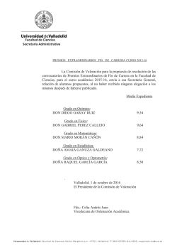 Resoluci&oacute;n - Facultad de Ciencias