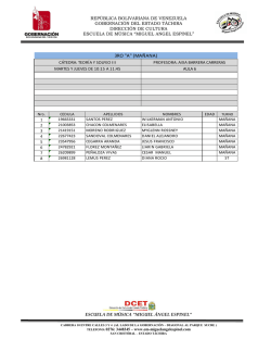 n&oacute;minas y horarios - San Crist&oacute;bal
