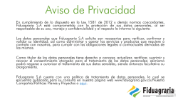 Aviso de Privacidad