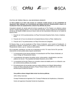 POL&Iacute;TICA DE TIERRA P&Uacute;BLICA: UNA NECESIDAD