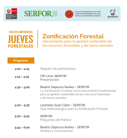 Zonificaci&oacute;n Forestal