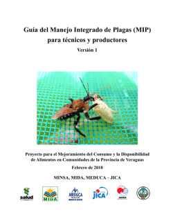 Gu&iacute;a del Manejo Integrado de Plagas (MIP) para t&eacute;cnicos y