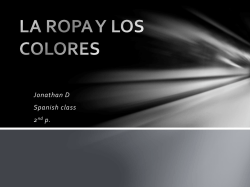 la ropa y los colorw