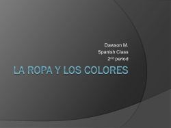 La Ropa y Los Colores