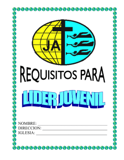 CARPETA LIDER JUVENIL