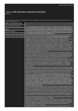 Imvu credit generator password decryptor