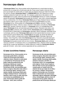 horoscopo diario - Orange County DIY