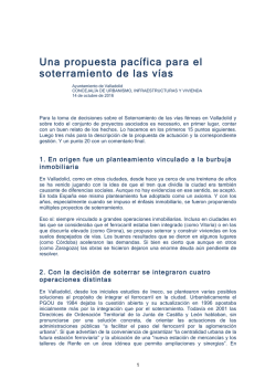 Una propuesta pac&iacute;fica para el soterramiento de las v&iacute;as