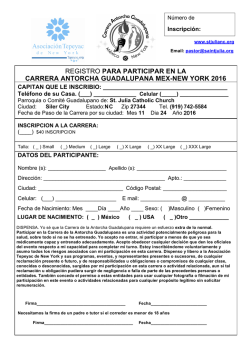 Hoja de registraci&oacute;n &ndash; 2016