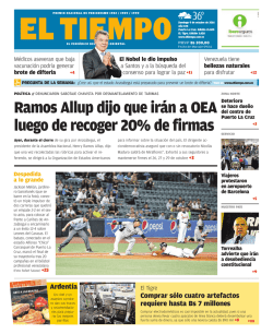 Ramos Allup dijo que ir&aacute;n a OEA luego de recoger 20