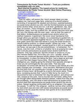 Tamsulosina Se Puede Tomar Alcohol