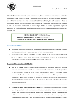 Circular N&deg;9 - Colegios Santo Tom&aacute;s