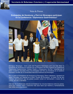 Diplomacia Gastron&oacute;mica