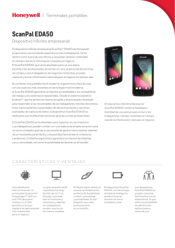 ScanPal EDA50 - Honeywell Sensing and Productivity Solutions