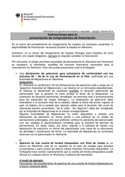 Comprobantes de financiaci&oacute;n - Embajada de Alemania Buenos Aires