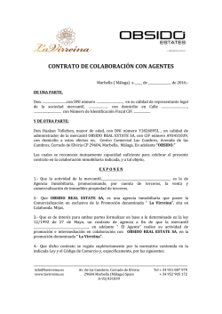 contrato de colaboraci&oacute;n con agentes