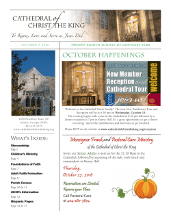 Bulletin - Cathedral of Christ the King