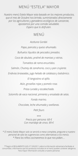 men&uacute; &ldquo;estela&rdquo; mayor men&uacute;