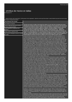 Omnibus de mexico en dallas