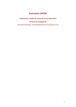Instructivo UNTDF - SIU Guaran&iacute; - Universidad Nacional de Tierra