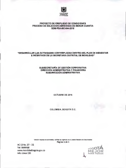 MEJOR - Secretar&iacute;a Distrital de Movilidad