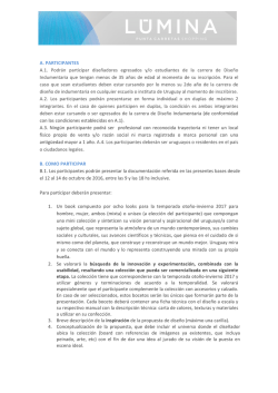 Descargar aqu&iacute; Bases y Condiciones Lumina 2017