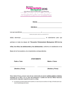 FECHA ESCUELA Los que suscribimos