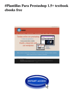 Plantillas Para Prestashop 1.5+ textbook ebooks