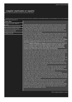 Craigslist clasificados en espa&ntilde;ol