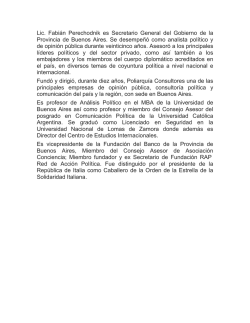 Curriculum Vitae - Buenos Aires Provincia