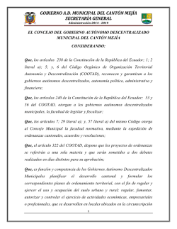 gobierno ad municipal del cant&oacute;n mej&iacute;a secretar&iacute;a general