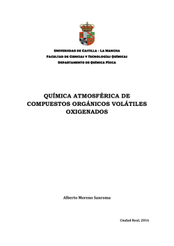 qu&iacute;mica atmosf&eacute;rica de compuestos org&aacute;nicos vol&aacute;tiles