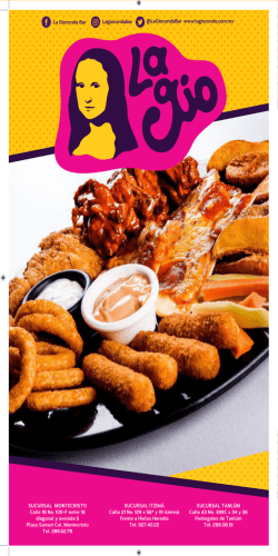 Men&uacute; - La Gio