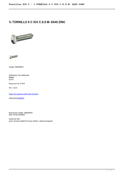 TORNILLO 6 C 933 C.8.8 M- 6X40 ZINC