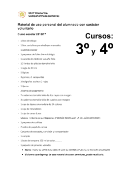 Cursos: - CEIP Concordia