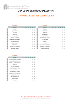 Jornadas - Ayuntamiento de Yecla