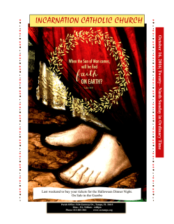 Current Bulletin - Incarnation Catholic Church