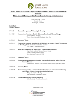 Tercera Reuni&oacute;n Anual del Grupo de Mejoramiento Gen&eacute;tico de