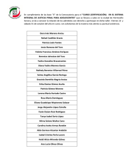 N Dora In&eacute;s Moreno Arvizu Rafael Castill&oacute;n Gracia Patricia Le&oacute;n