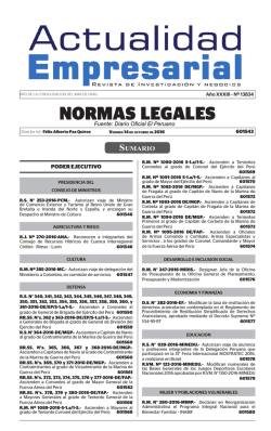 Publicacion Oficial - Diario Oficial El Peruano