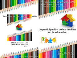 La participaci&oacute;n de las familias en la educaci&oacute;n
